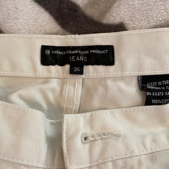 Men’s French Connection white jeans size 34x32 - Picture 2 of 5